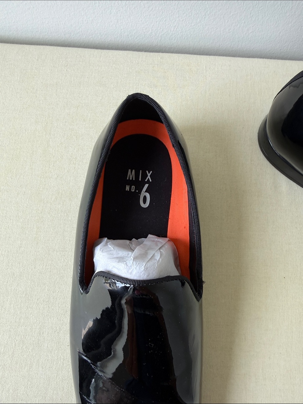 Mix No. 6 Men's Black Patent Slip-On Loafers - Picture 4 of 7